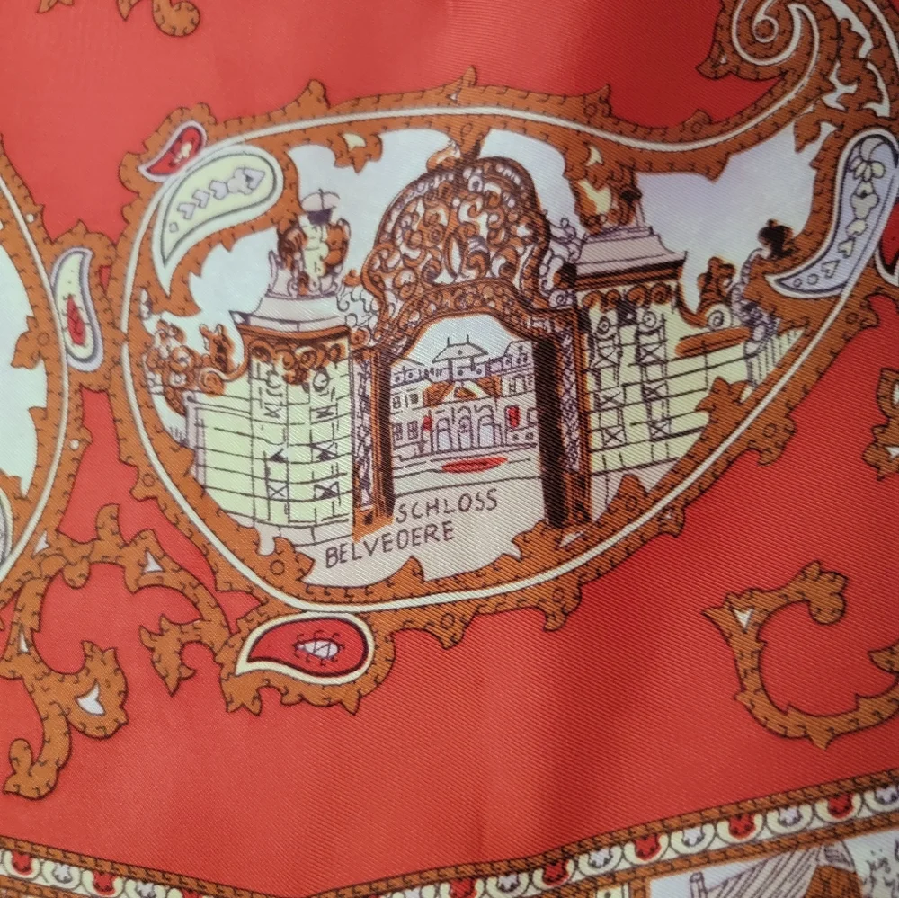 Silk scarf, paisley Vienna